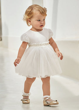 Mayoral White Tulle Dress