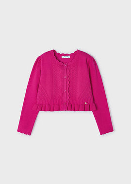 Mayoral Pink Knitted Cardigan