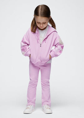 Mayoral Lilac Flower Tracksuit