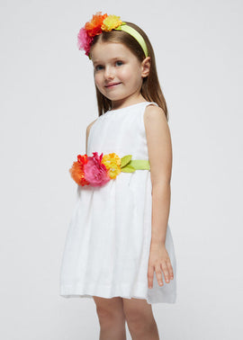 Mayoral White Flower Dress