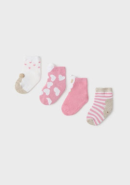 Mayoral Baby Pink Love Socks